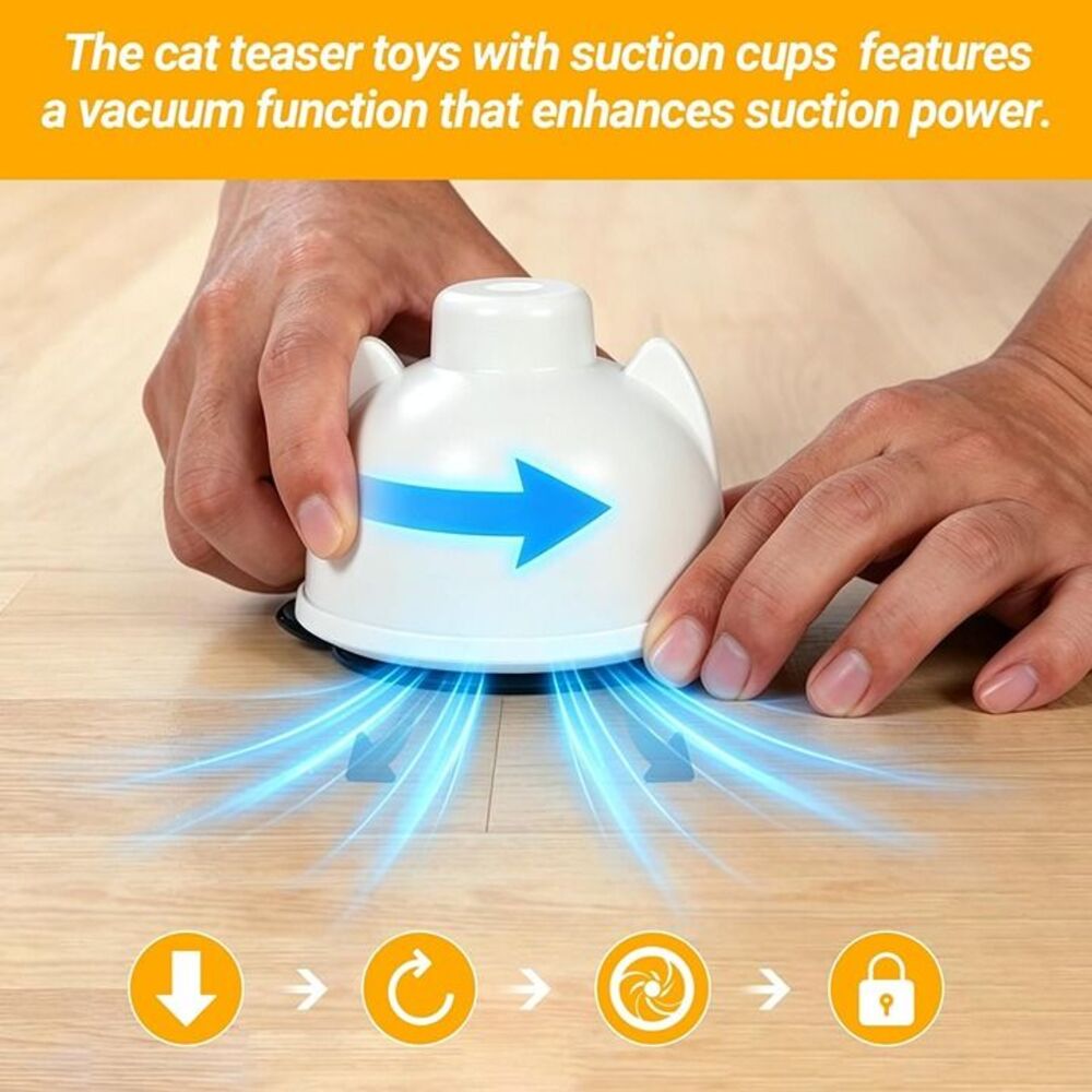 New Interactive Cat Toys for Indoor Cats Toy Wand 360° Flying Bird Cat Toy - Picture 8 of 10